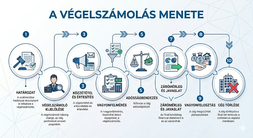 A végelszámolás menete