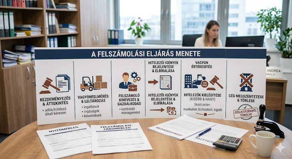 A felszámolás menete